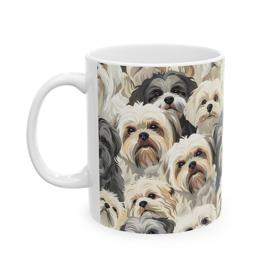 Shih Tzu Mug 2 | Shih Tzu Gifts | Shih Tzu Presents | Group of ShiTzu Ceramic Mug 11oz