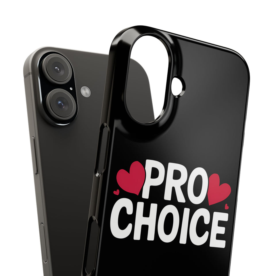 Premium Pro Choice iPhone Case | Feminist Pro Choice Gifts Slim Phone Cases