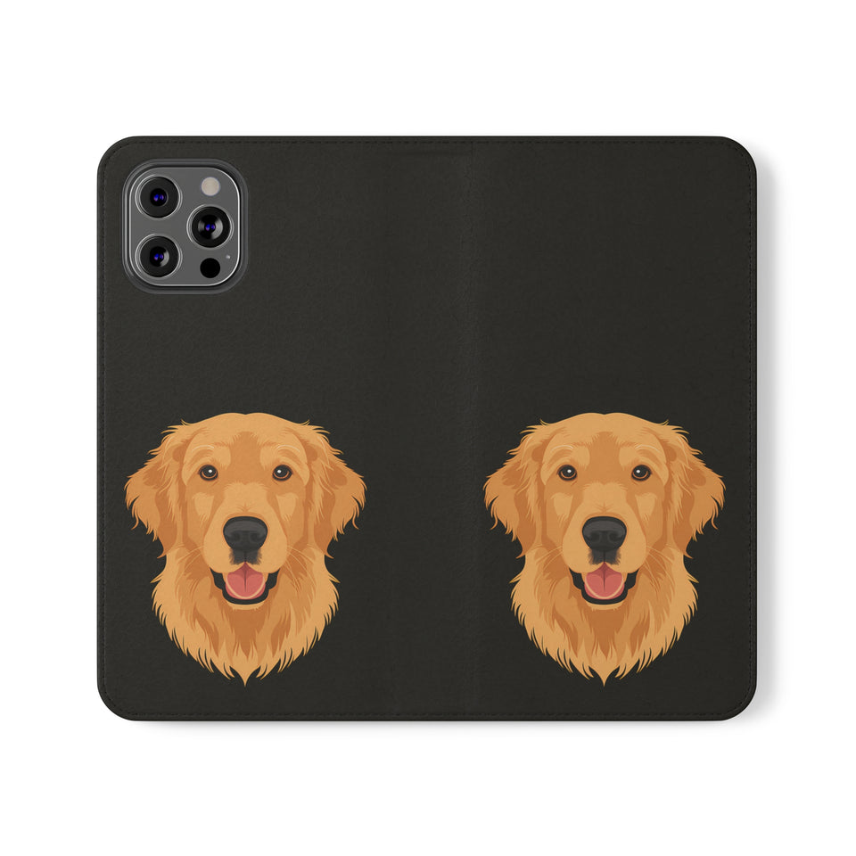 Golden Retriever iPhone & Samsung Galaxy Wallet Phone Case | Golden Retriever Flip Case