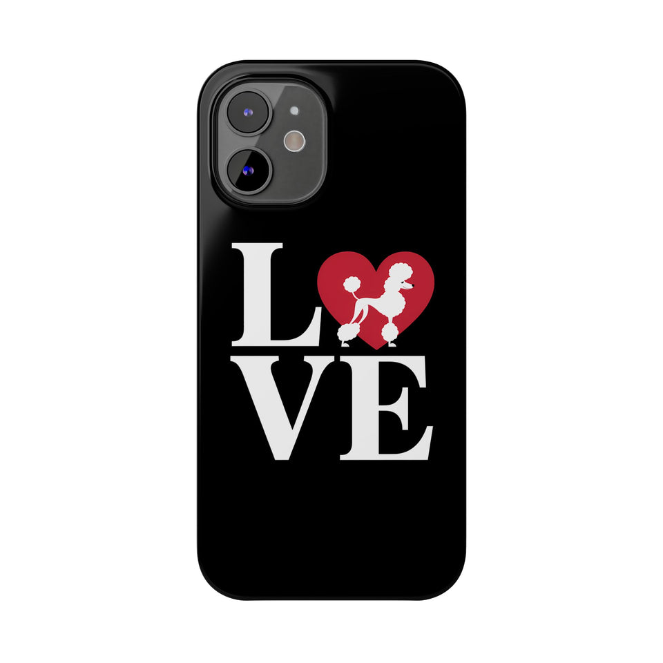 Premium Love Poodles iPhone Case | Cute Poodle Gifts Slim Phone Cases