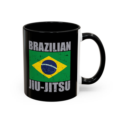 Brazilian Jiu Jitsu Flag 2 | BJJ Accent Coffee Mug