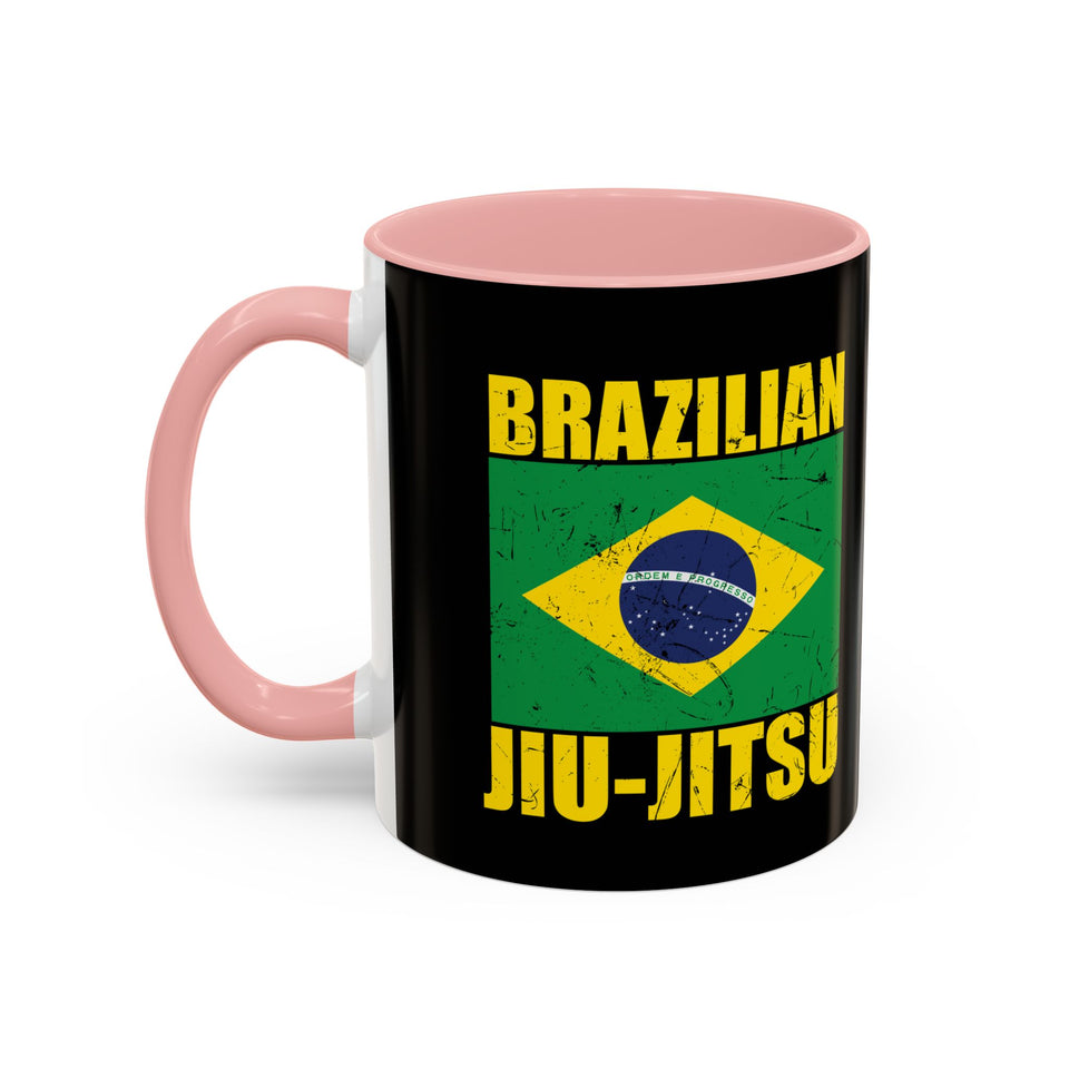 Brazilian Jiu Jitsu Flag | BJJ Accent Coffee Mug