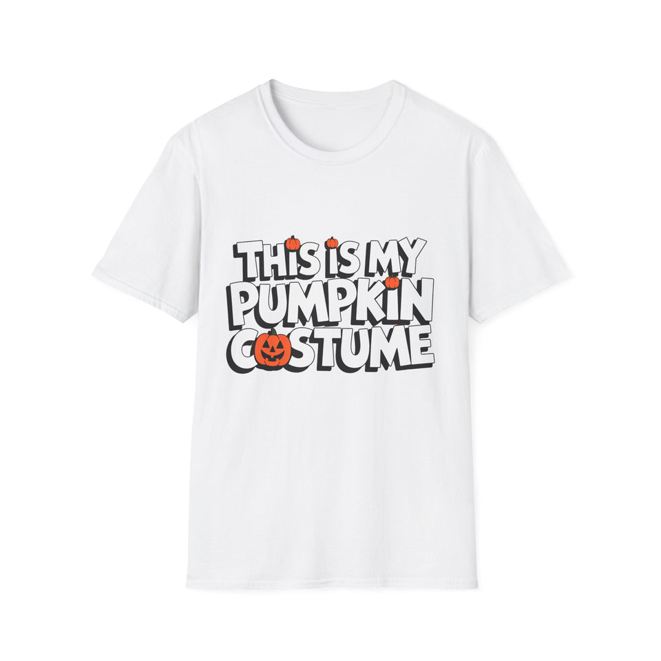 This Is My Pumpkin Costume | Funny Pumpkin Halloween Costume Unisex Softstyle T-Shirt