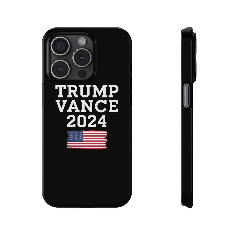 Premium Trump Vance 2024 iPhone Case | Donald Trump Gifts Slim Phone Cases