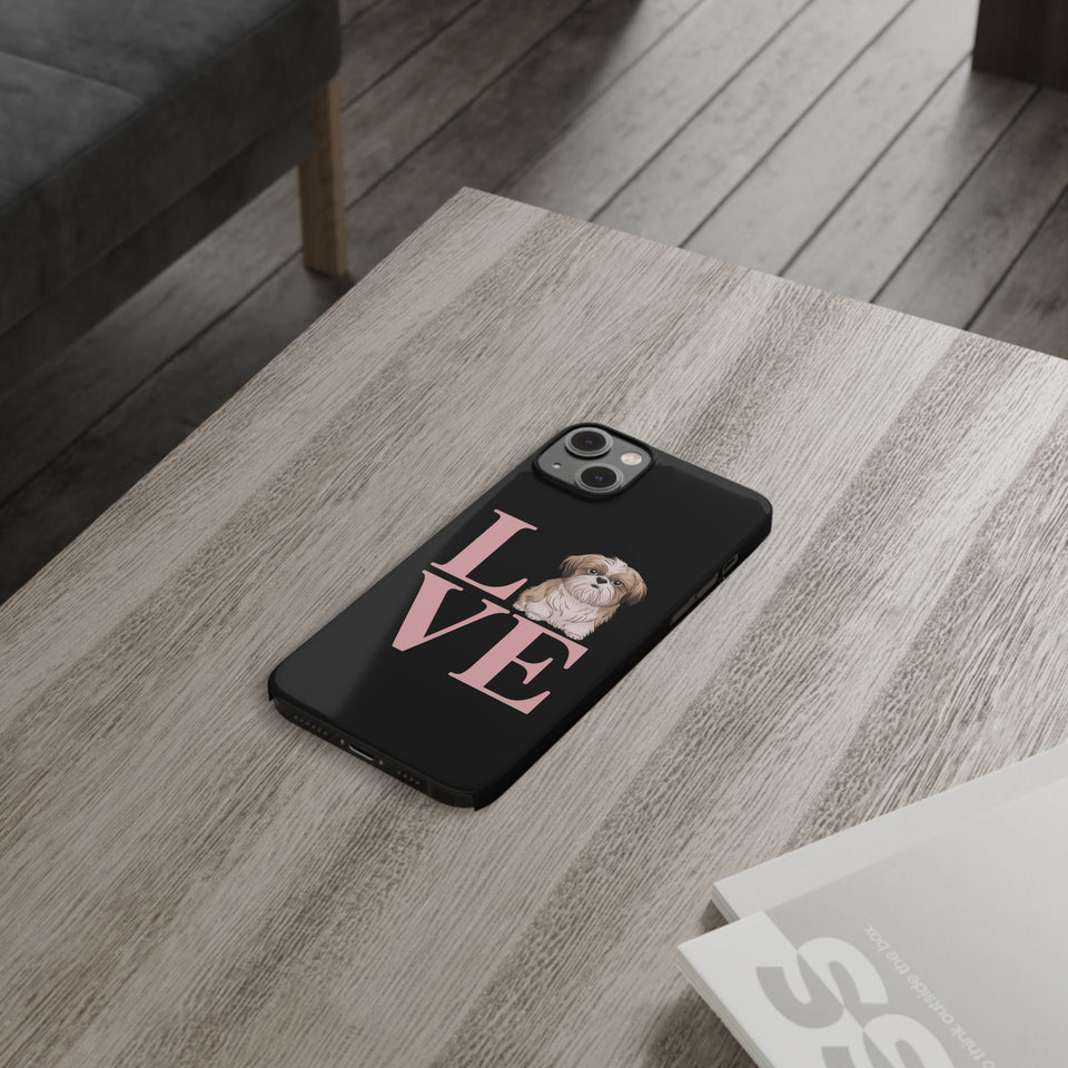 Premium Love Shih Tzu iPhone Case 2 | Cute Shih Tzu Slim Phone Cases