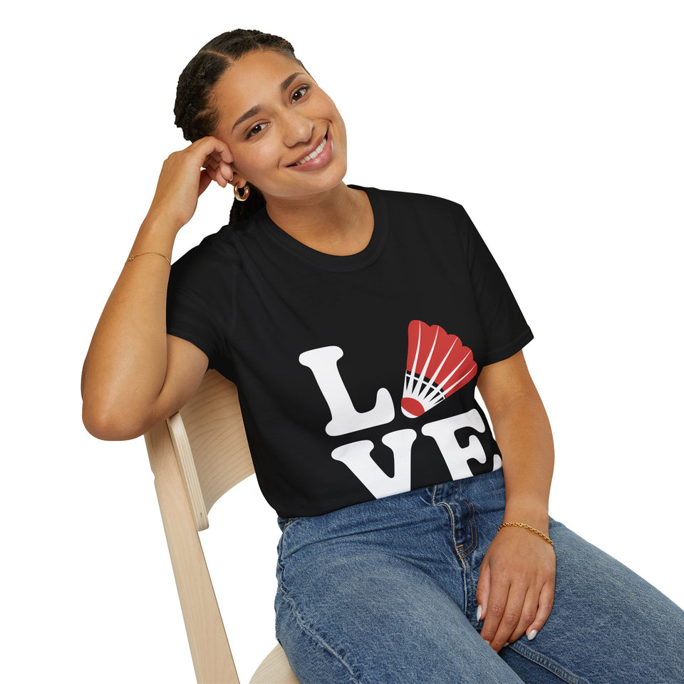 Love Badminton Shirt | Badminton Gift | Badminton Merchandise | Badminton Gifts Presents Unisex T-Shirt