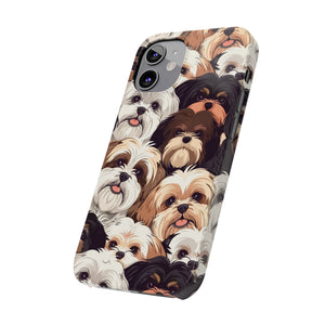 Premium Group of Shih Tzu iPhone Case | Cute Shih Tzu Gifts Slim Phone Cases Premium Group of Shih Tzu iPhone Case | Cute Shih Tzu Gifts Slim Phone Cases