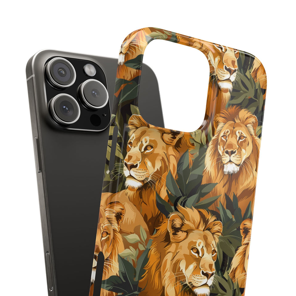 Premium Pride Of Lions iPhone Case | Lion Gifts Slim Phone Cases