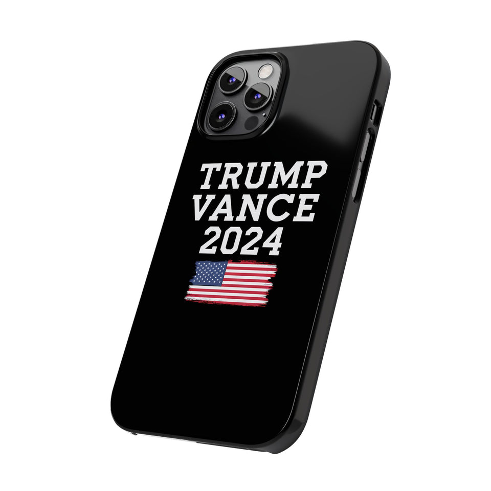 Premium Trump Vance 2024 iPhone Case | Donald Trump Gifts Slim Phone Cases