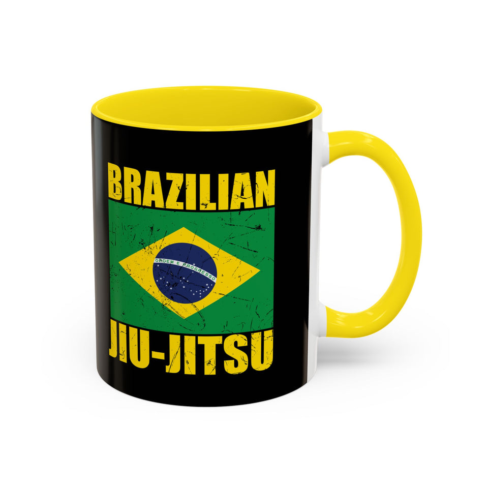 Brazilian Jiu Jitsu Flag | BJJ Accent Coffee Mug