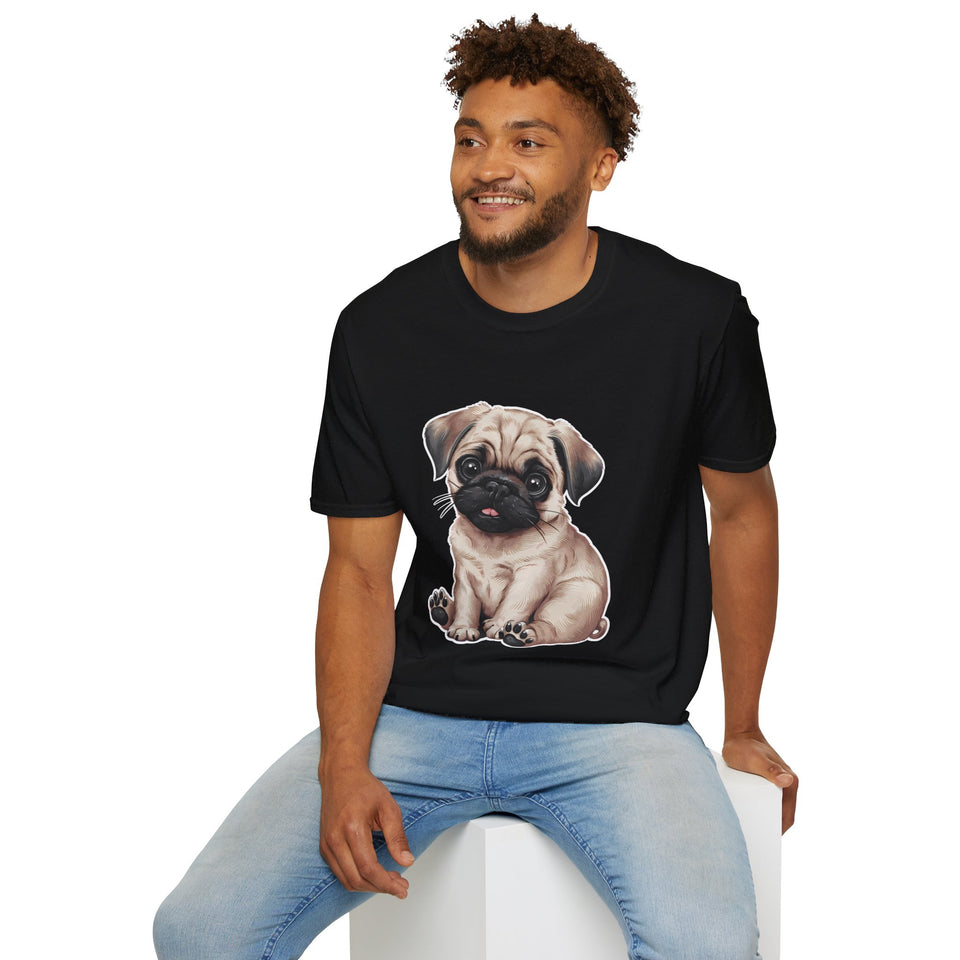 Cute Pug Puppy Shirt | Pug Gifts | Unisex Pug T Shirt 2