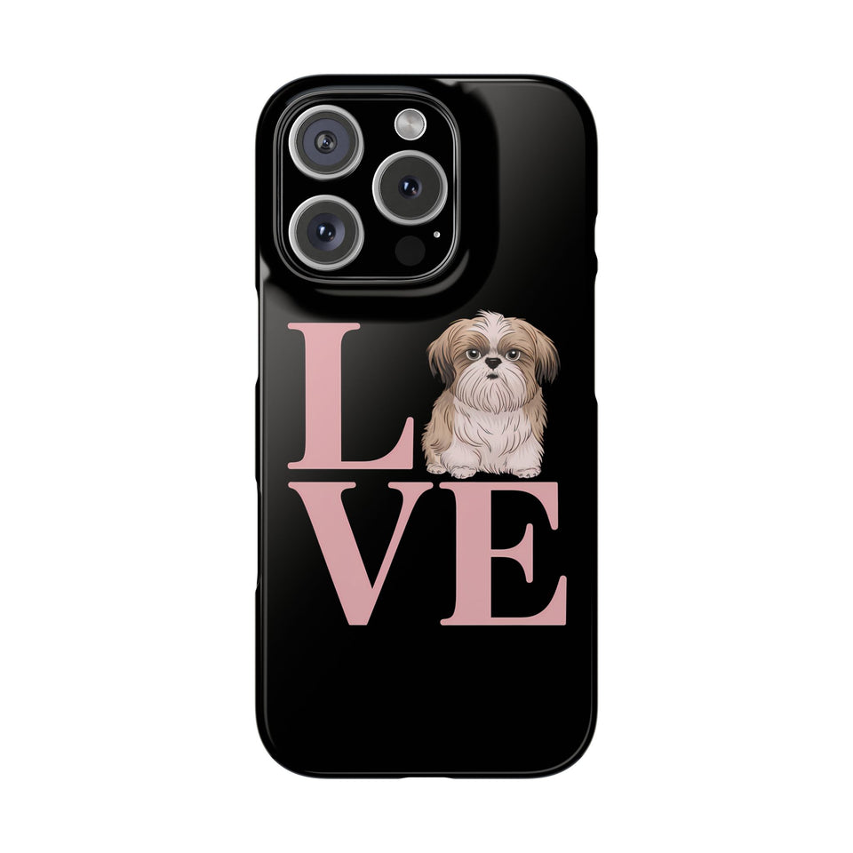 Premium Love Shih Tzu iPhone Case 2 | Cute Shih Tzu Slim Phone Cases