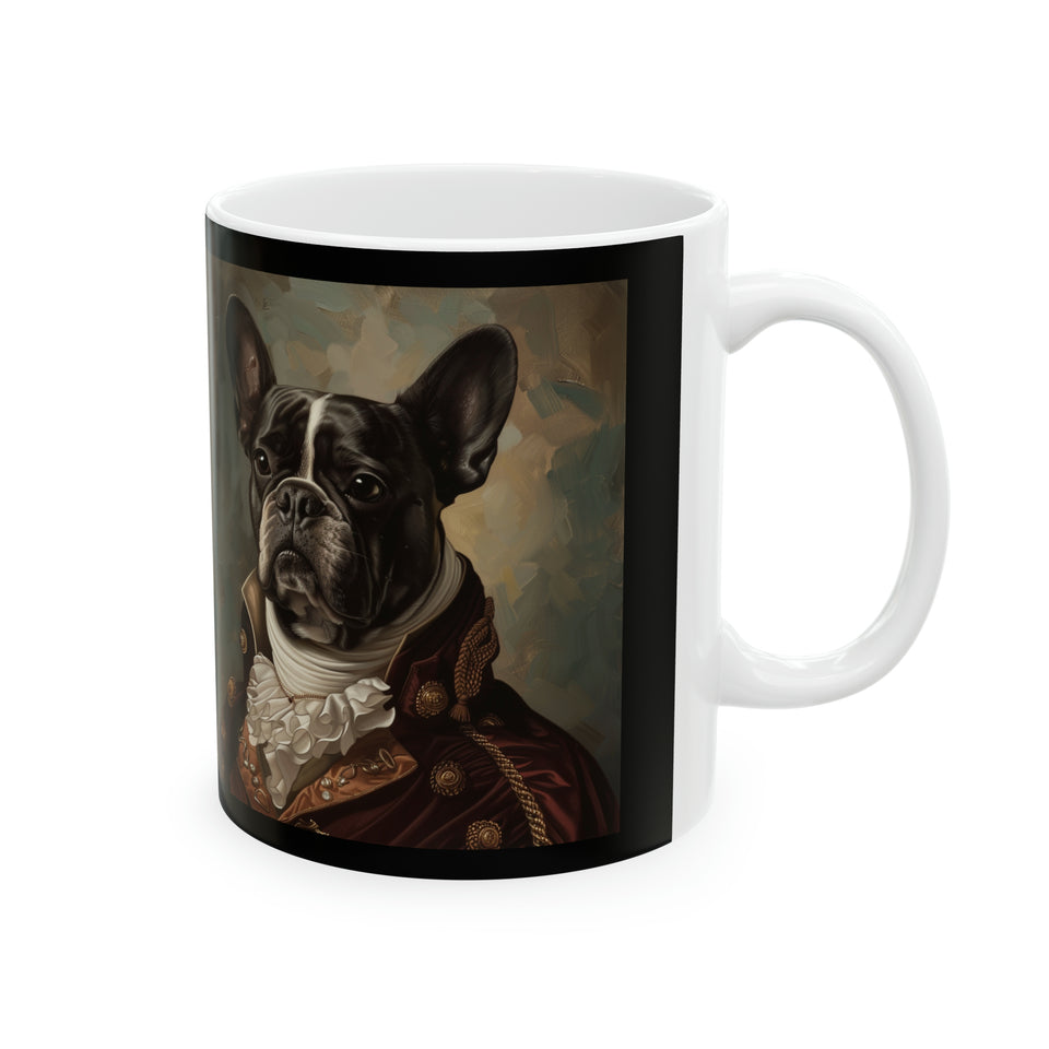 Classical Painting French Bulldog Mug | Frenchie Coffee Mug | Cute French Bulldog Gift | Funny Frenchie Presents | French Bulldog Mug 1 11oz