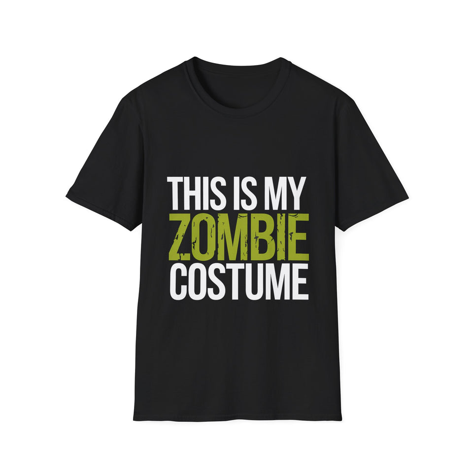 This Is My Zombie Costume T-Shirt | Spooky Zombie Halloween Costume Unisex T-Shirt