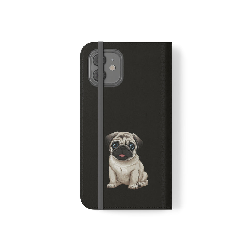 Pug iPhone & Samsung Wallet Phone Case | Pug Flip Cases