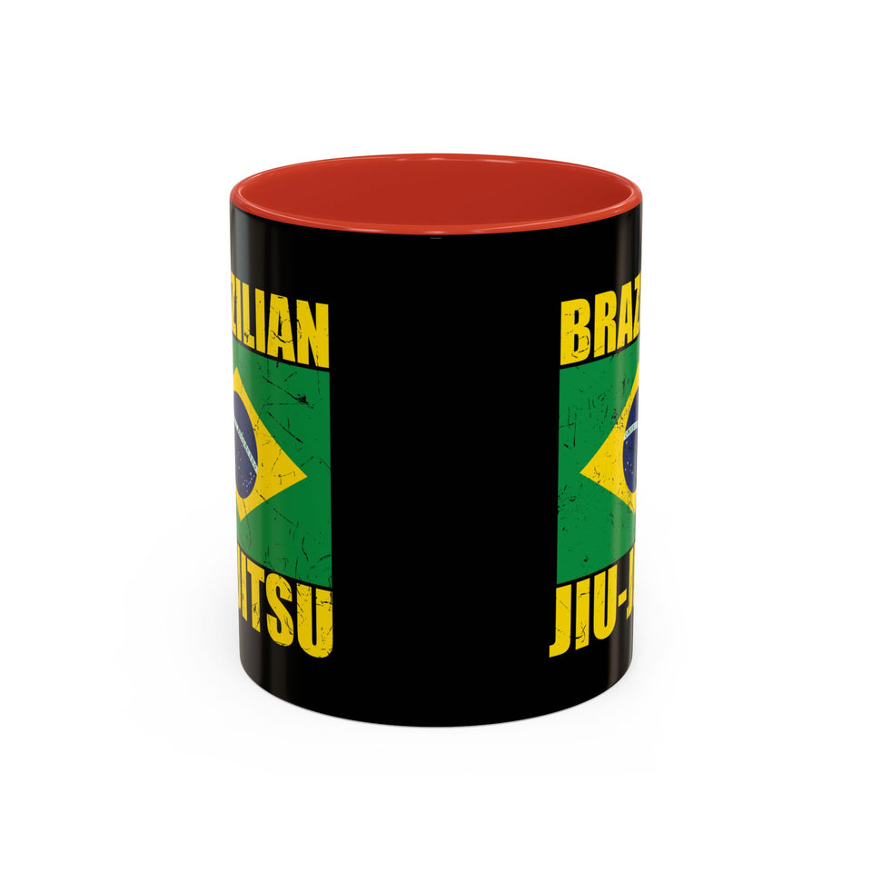 Brazilian Jiu Jitsu Flag | BJJ Accent Coffee Mug