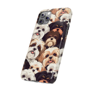 Premium Group of Shih Tzu iPhone Case | Cute Shih Tzu Gifts Slim Phone Cases Premium Group of Shih Tzu iPhone Case | Cute Shih Tzu Gifts Slim Phone Cases