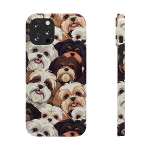 Premium Group of Shih Tzu iPhone Case | Cute Shih Tzu Gifts Slim Phone Cases Premium Group of Shih Tzu iPhone Case | Cute Shih Tzu Gifts Slim Phone Cases