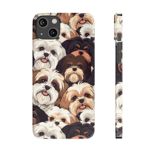 Premium Group of Shih Tzu iPhone Case | Cute Shih Tzu Gifts Slim Phone Cases Premium Group of Shih Tzu iPhone Case | Cute Shih Tzu Gifts Slim Phone Cases