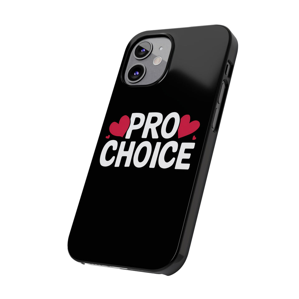 Premium Pro Choice iPhone Case | Feminist Pro Choice Gifts Slim Phone Cases