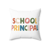 School Principal Spun Polyester Square Pillow | School Principal Gift Pillow School Principal Spun Polyester Square Pillow | School Principal Gift Pillow