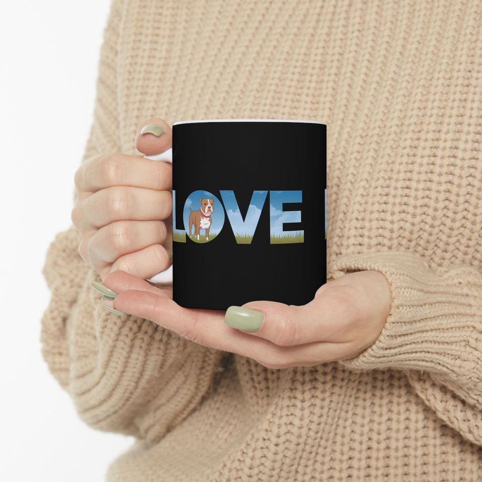 Love Pitbulls Mug | Pitbull Coffee Mug | Cute Pitbull Coffee Mug 11oz