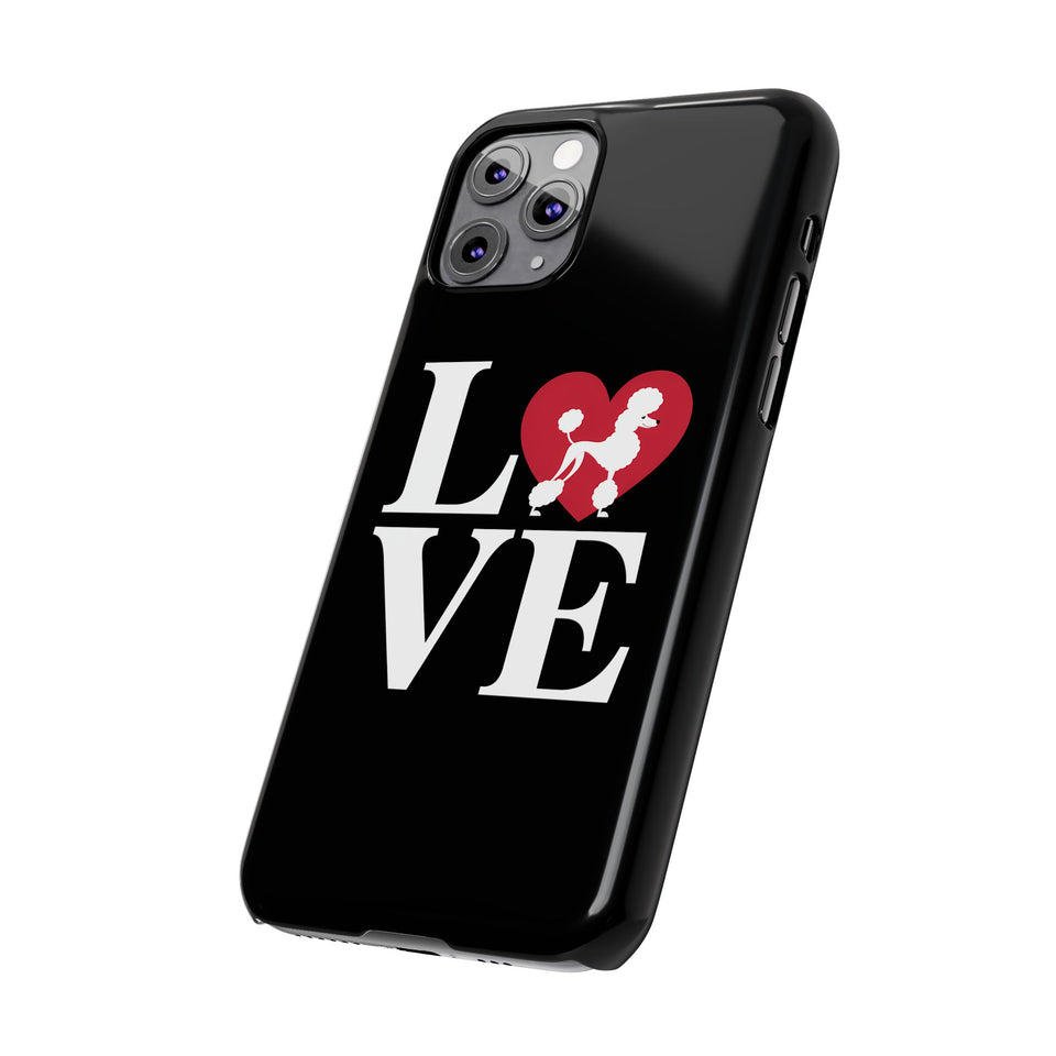 Premium Love Poodles iPhone Case | Cute Poodle Gifts Slim Phone Cases