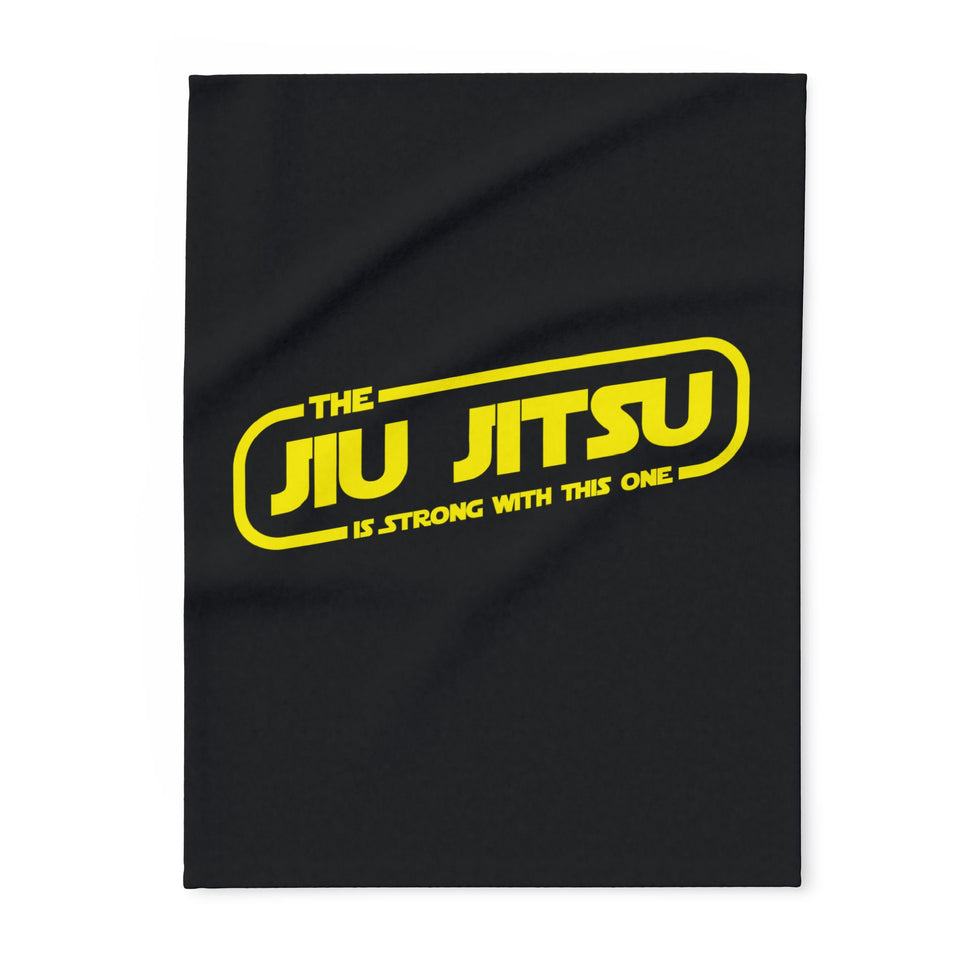 Brazilian Jiu Jitsu Blanket | The Jiu-Jitsu Is Strong With This One BJJ Arctic Fleece Blanket