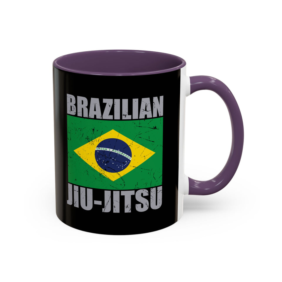 Brazilian Jiu Jitsu Flag 2 | BJJ Accent Coffee Mug