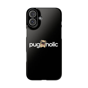 Premium Pugaholic Pug iPhone Case | Pug Gifts Slim Phone Cases Premium Pugaholic Pug iPhone Case | Pug Gifts Slim Phone Cases