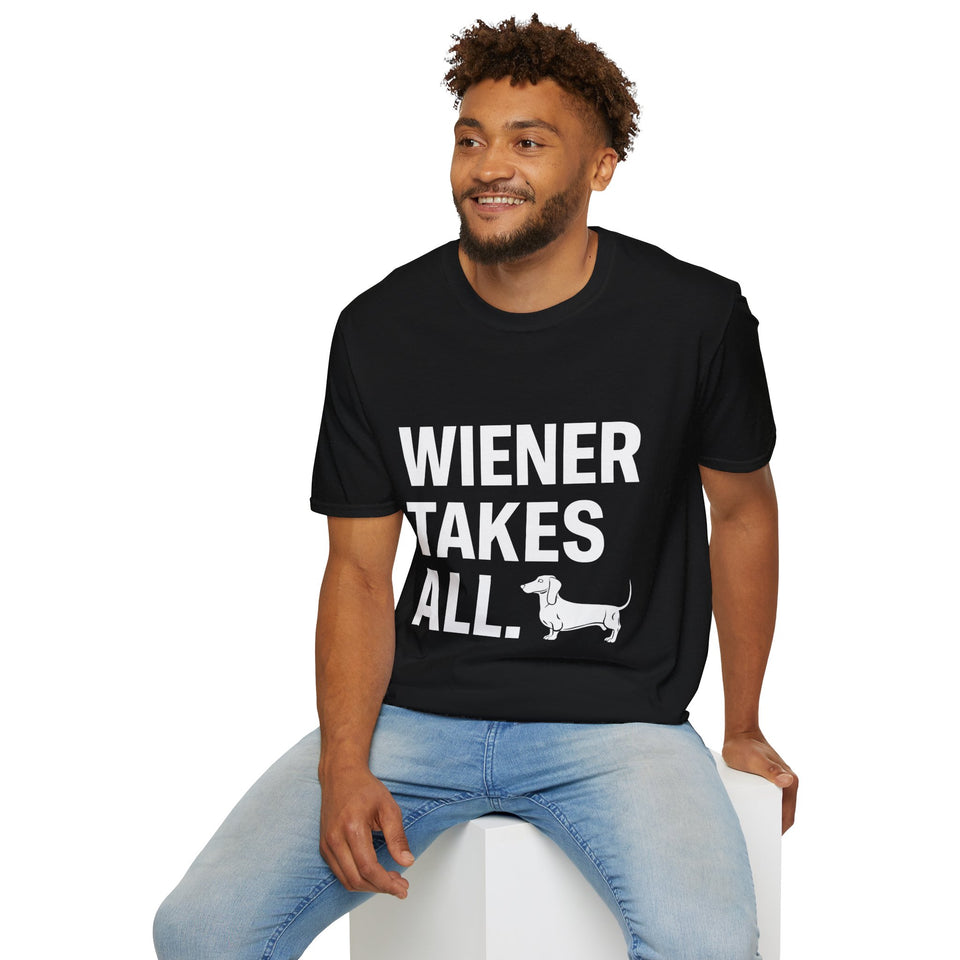 Wiener Takes All Dachshund Shirt | Weiner Dog Gift | Unisex Sausage Dog Dachshund T Shirt