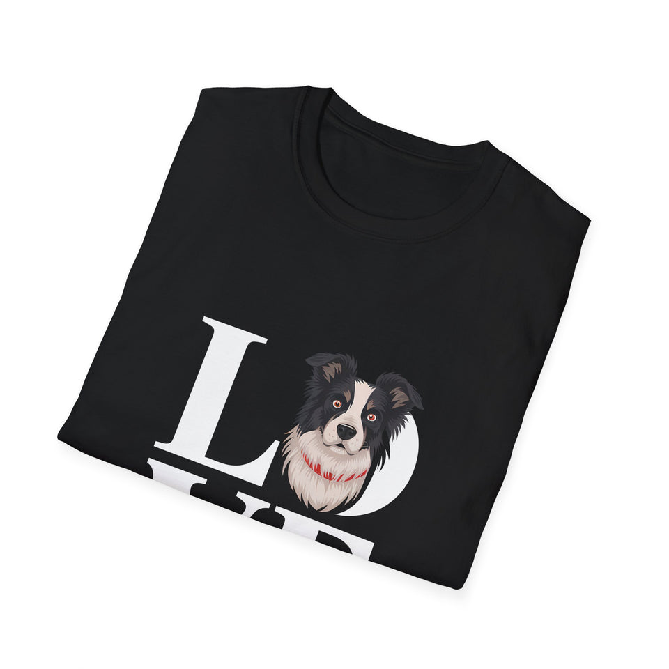 Love Border Collies Shirt | Border Collie Lover Gifts | Sheep Dog Unisex T-Shirt