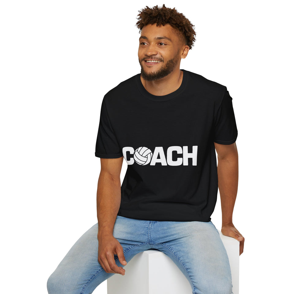 Volleyball Coach T-Shirt | Volleyball Gifts Unisex Coach T-Shirt