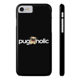 Premium Pugaholic Pug iPhone Case | Pug Gifts Slim Phone Cases Premium Pugaholic Pug iPhone Case | Pug Gifts Slim Phone Cases