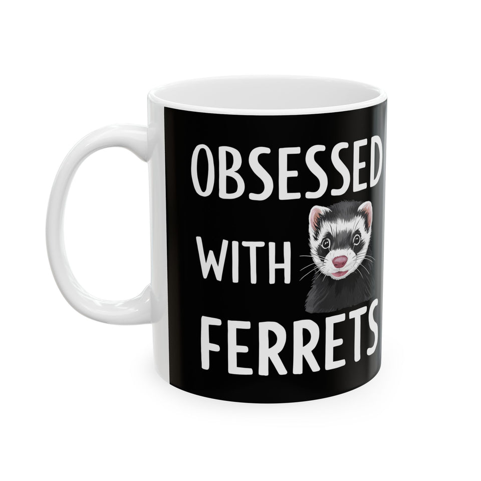 Adore Ferrets Mug | Ferret Coffee Mug | Cute Ferret Lover Coffee Mug 11oz