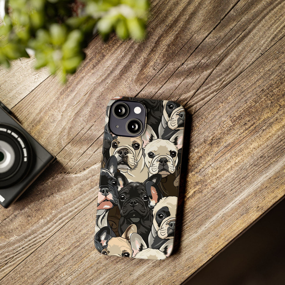 Premium French Bulldogs iPhone Case | Cute Frenchie Gifts Slim Phone Cases