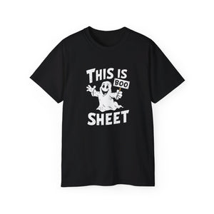 This Is Boo Sheet Funny Halloween Costumes Shirt | Happy Halloween Gifts | Scary Halloween Merchandise | Spooky Halloween Unisex T-Shirt This Is Boo Sheet Funny Halloween Costumes Shirt | Happy Halloween Gifts | Scary Halloween Merchandise | Spooky Halloween Unisex T-Shirt