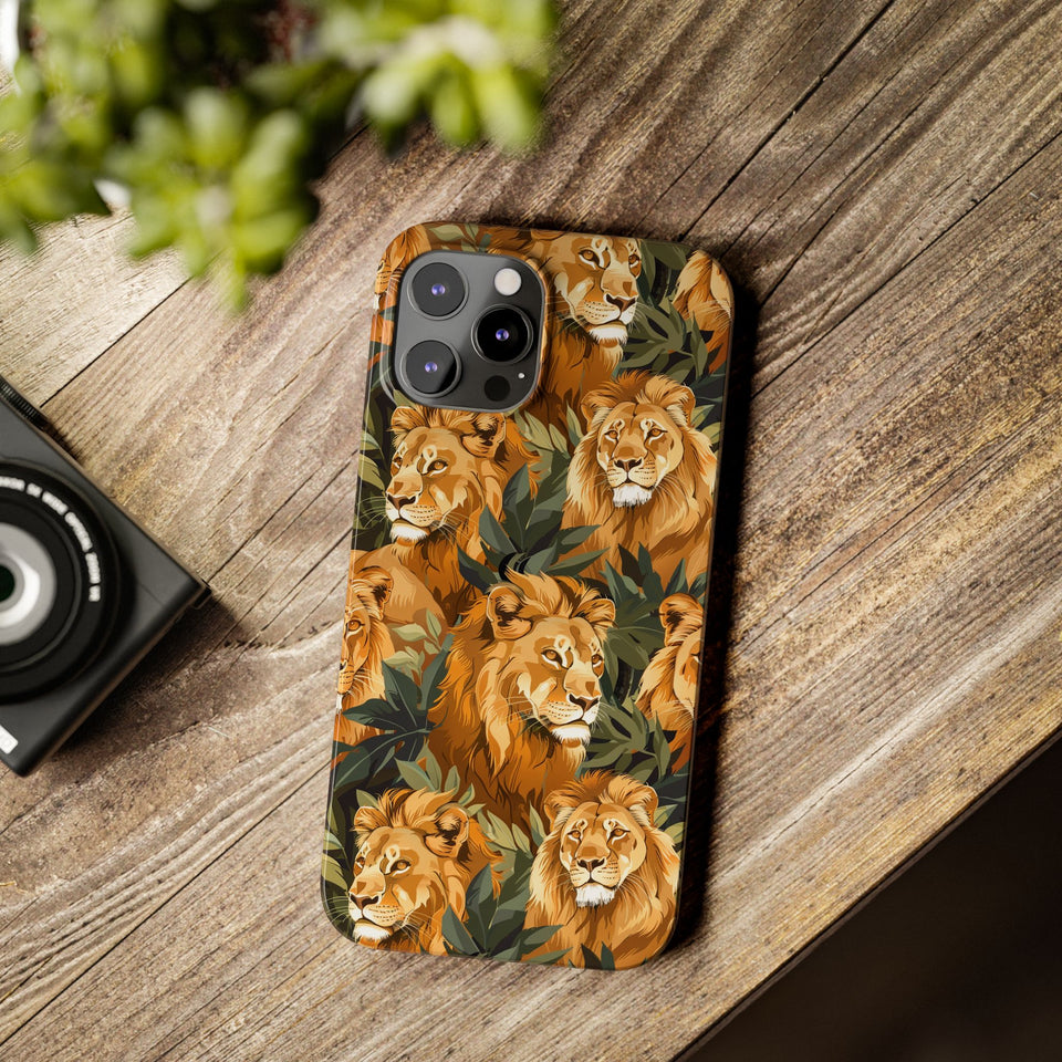 Premium Pride Of Lions iPhone Case | Lion Gifts Slim Phone Cases