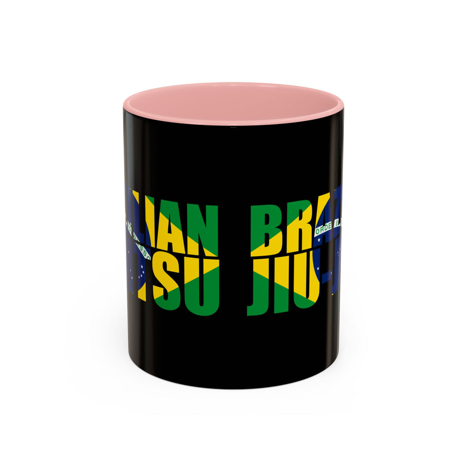 Brazilian Jiu Jitsu Flag 3 | BJJ Accent Coffee Mug