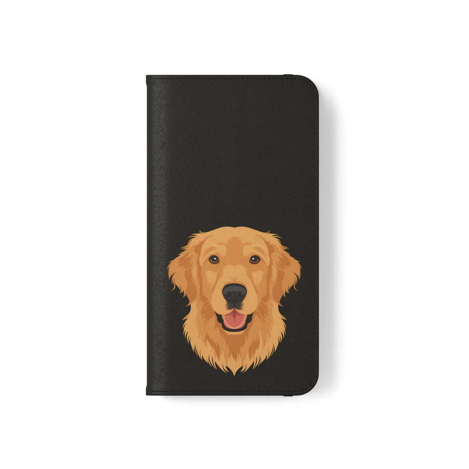 Golden Retriever iPhone & Samsung Galaxy Wallet Phone Case | Golden Retriever Flip Case