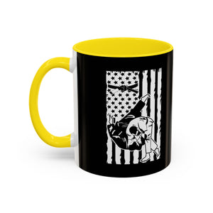 Brazilian Jiu Jitsu Flag Throw | BJJ Accent Coffee Mug Brazilian Jiu Jitsu Flag Throw | BJJ Accent Coffee Mug