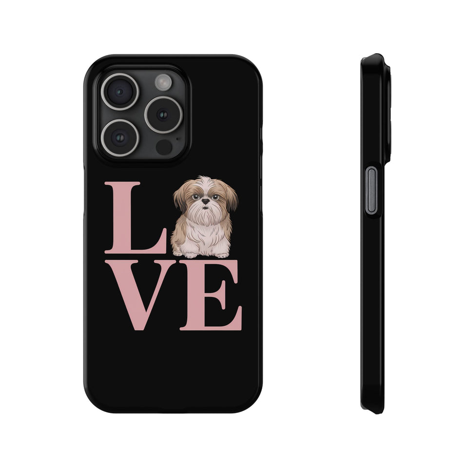 Premium Love Shih Tzu iPhone Case 2 | Cute Shih Tzu Slim Phone Cases