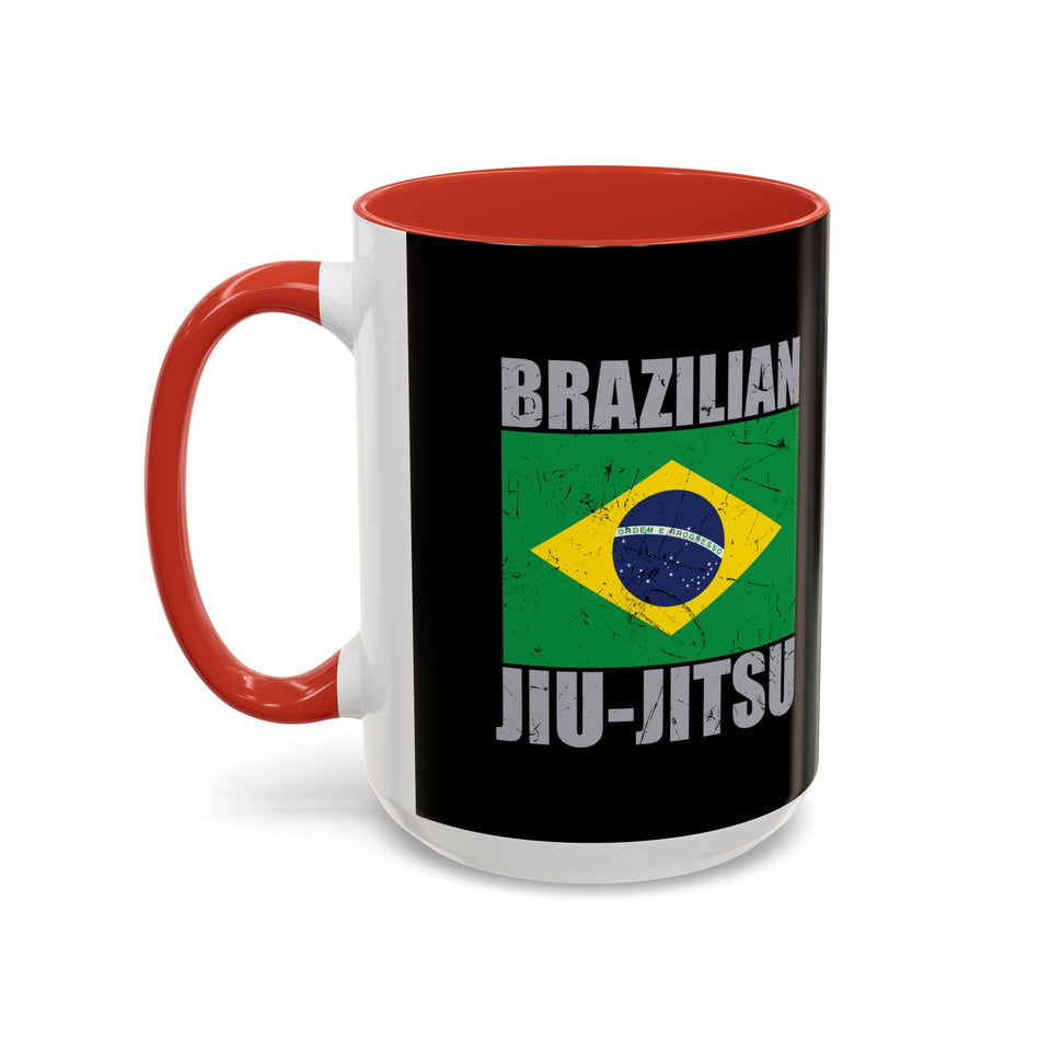 Brazilian Jiu Jitsu Flag 2 | BJJ Accent Coffee Mug