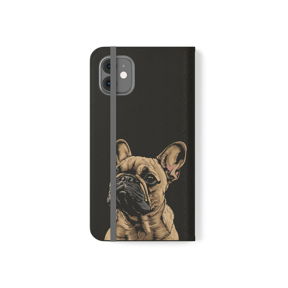 French Bulldog Phone Case | I Love My Frenchie Wallet Phone Case Gifts | IPhone & Samsung Galaxy French Bulldog Flip Cases