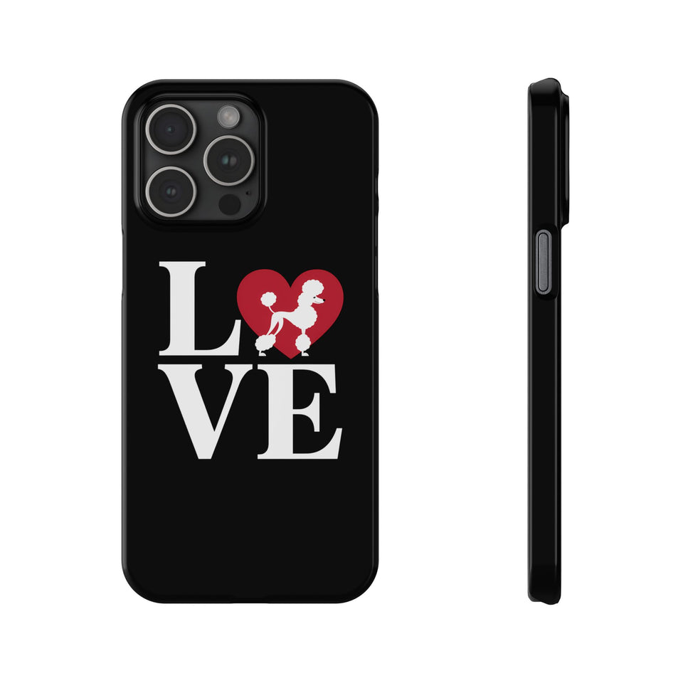 Premium Love Poodles iPhone Case | Cute Poodle Gifts Slim Phone Cases