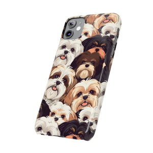 Premium Group of Shih Tzu iPhone Case | Cute Shih Tzu Gifts Slim Phone Cases Premium Group of Shih Tzu iPhone Case | Cute Shih Tzu Gifts Slim Phone Cases