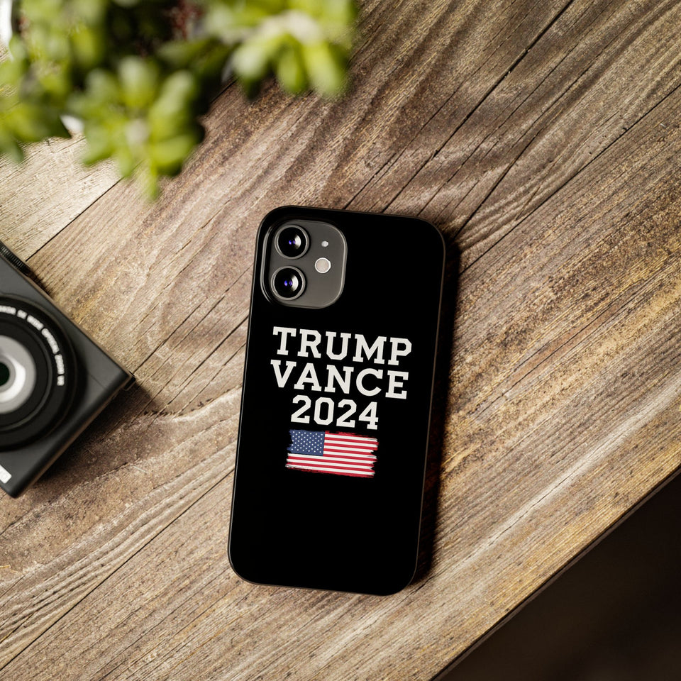 Premium Trump Vance 2024 iPhone Case | Donald Trump Gifts Slim Phone Cases