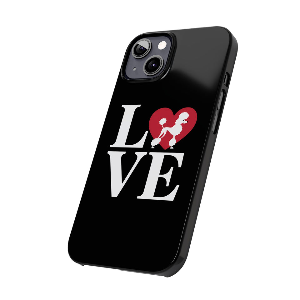 Premium Love Poodles iPhone Case | Cute Poodle Gifts Slim Phone Cases