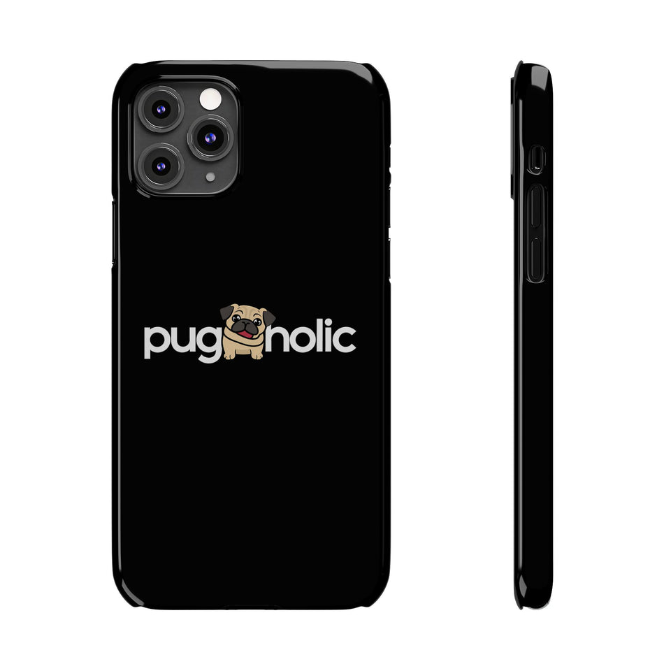 Premium Pugaholic Pug iPhone Case | Pug Gifts Slim Phone Cases