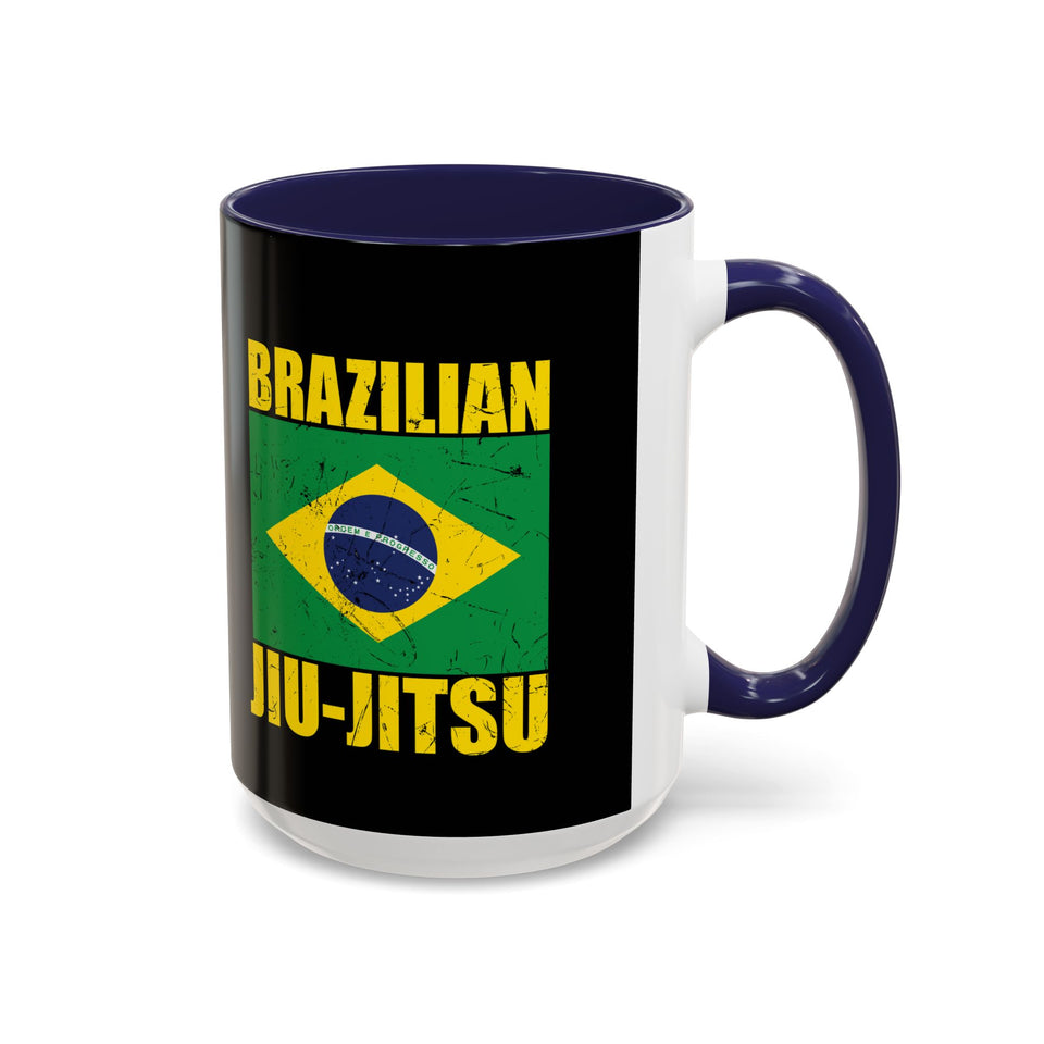 Brazilian Jiu Jitsu Flag | BJJ Accent Coffee Mug